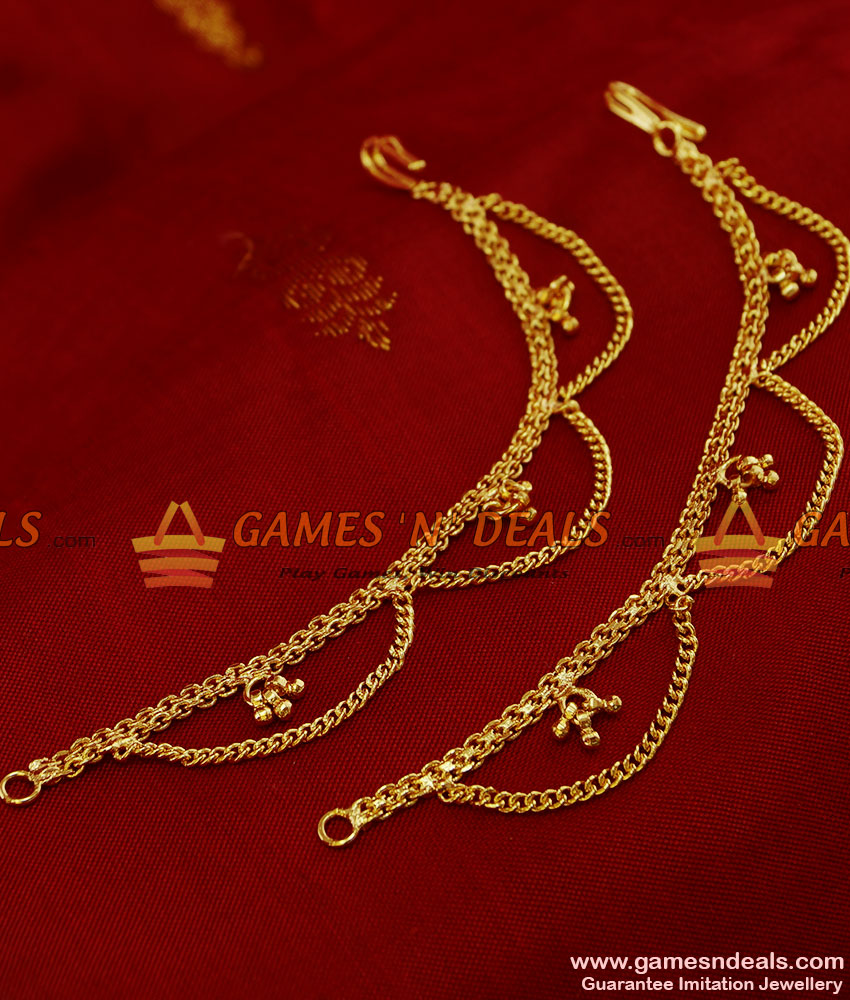 Gold ear side shop chains designs